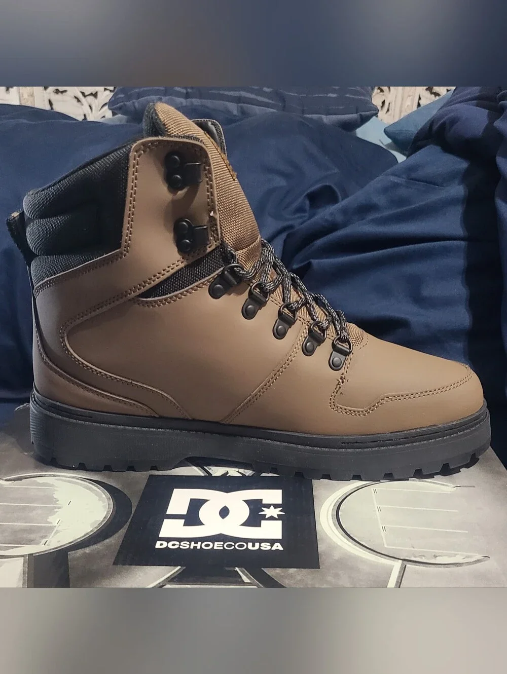 DC Peary TR Leather Boots, New In Original Box! Mens 10.5/Womens 12